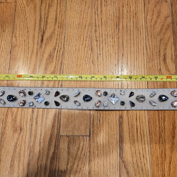 Multi Color Rhinestone Leather Strap - Picture 11 of 15